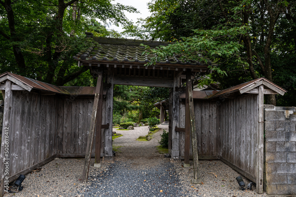 Gate of Old Japanese Mansion at Niigata, Japan 1 Gate of Old Japanese Mansion at Niigata, Japan 1