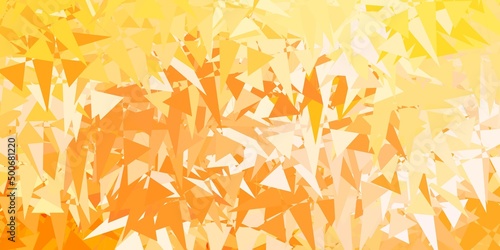 Light Orange vector backdrop with chaotic shapes.