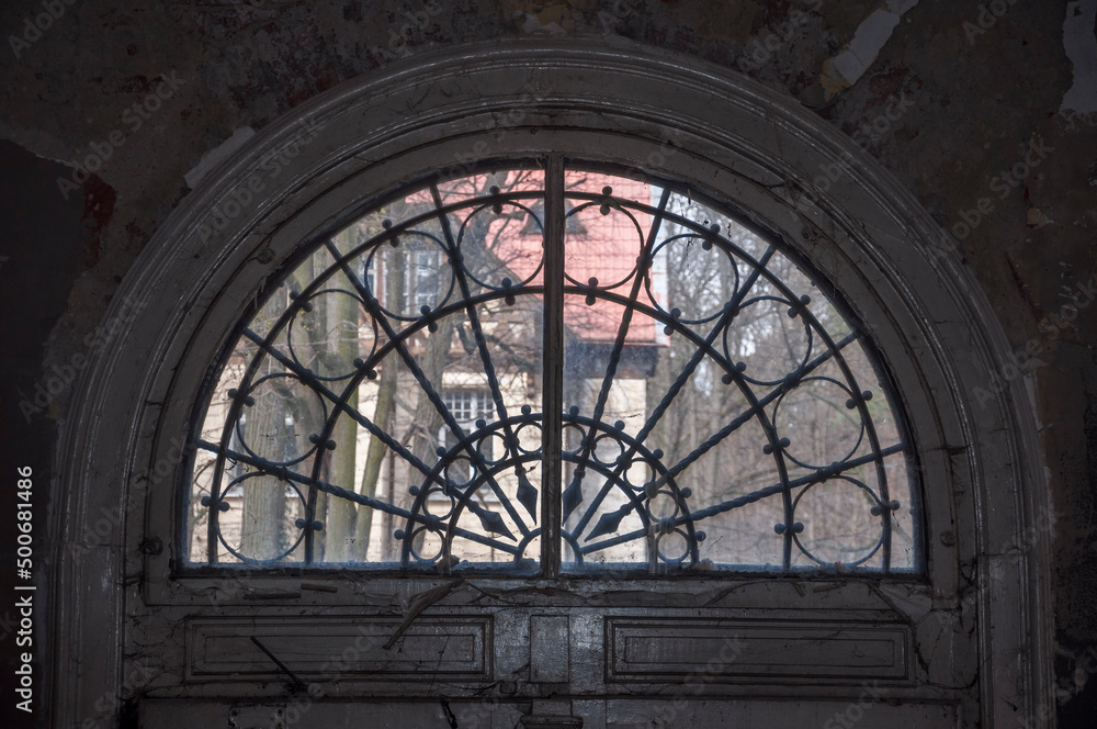 Urban exploration in an old abandoned hospital in a historic villa in Poland