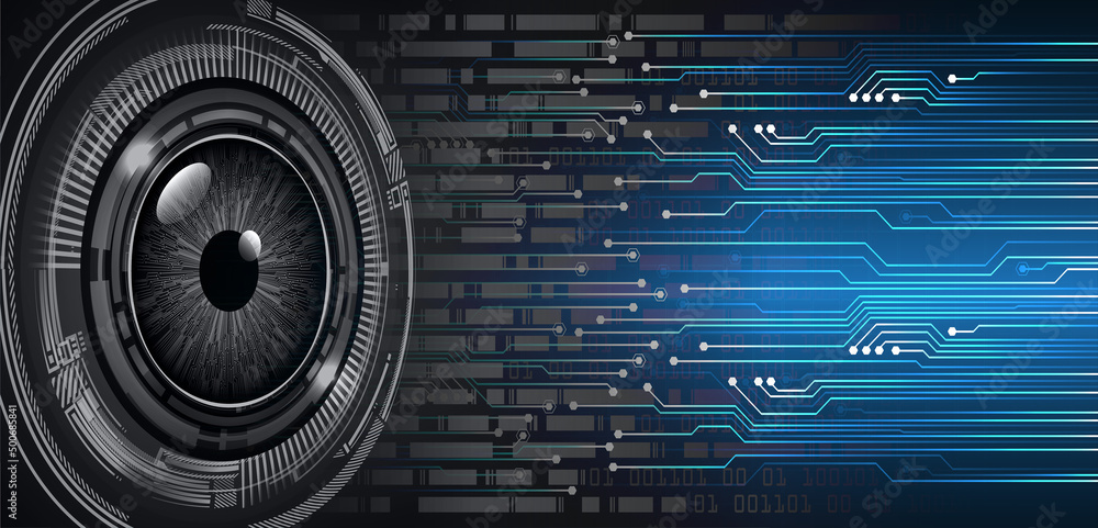 eye cyber circuit future technology concept background eye cyber circuit future technology concept background