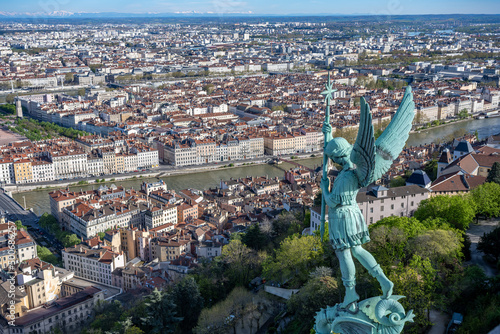 View of Lyon from the top
