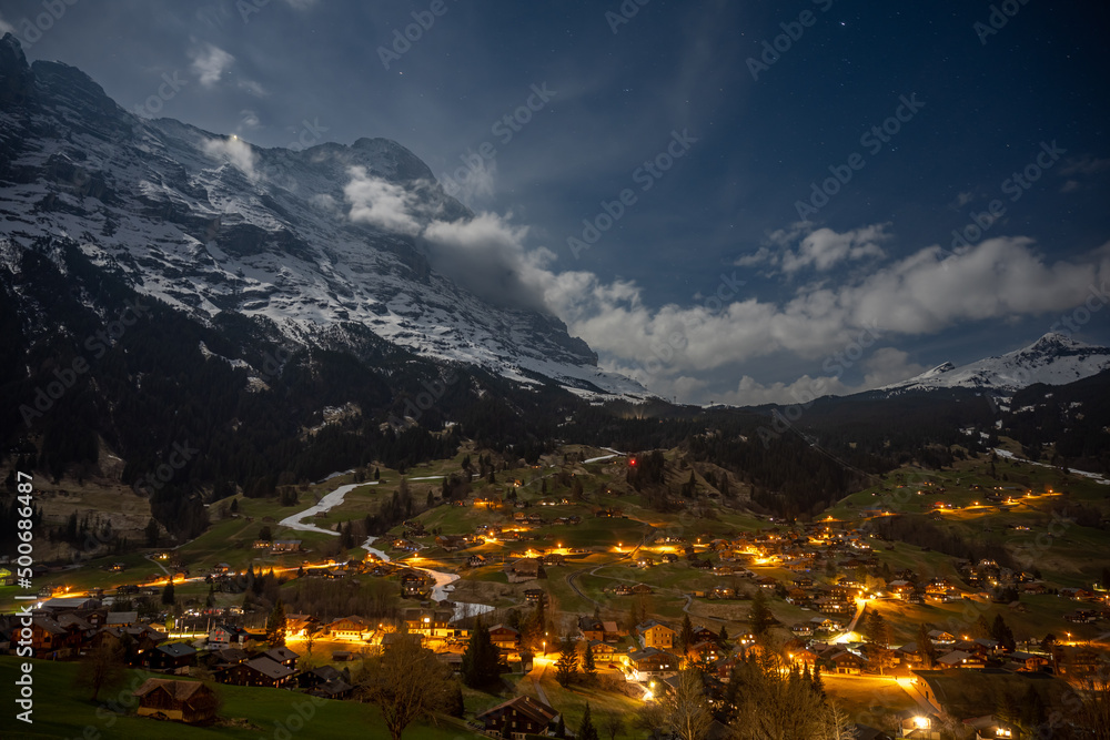 Grindelwald - beautiful village in mountain scenery