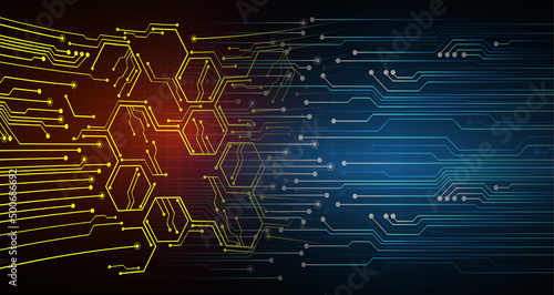 cyber circuit future technology concept background