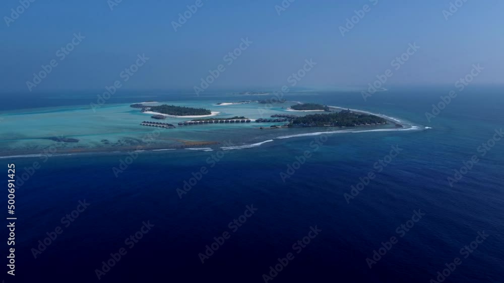 Top View Of Waves Of Maldives, Drone Shot Top View Of Waves Of Maldives, Drone Shot