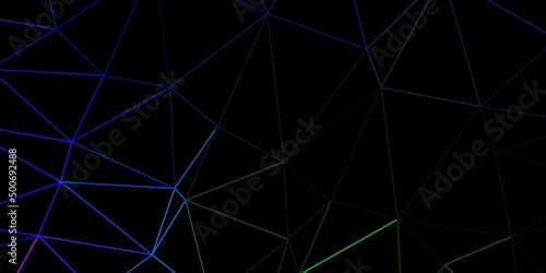 Dark multicolor vector abstract triangle backdrop.
