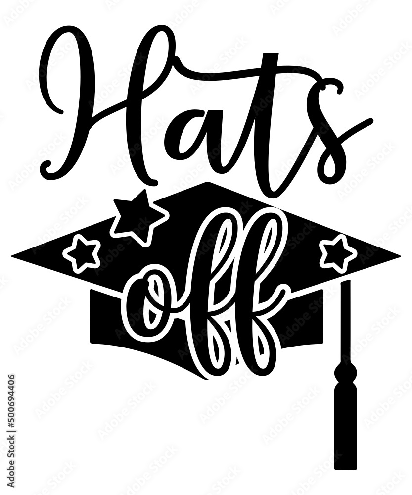 Obraz premium Graduation SVG Bundle, Svg, Png, Eps, Dxf, Class of 2022, SVG Senior 2022 svg, Graduation svg,