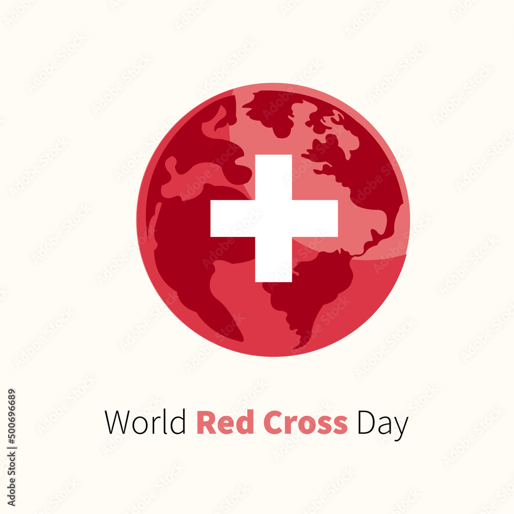vector graphic of World Red Cross Day good for national World Red Cross