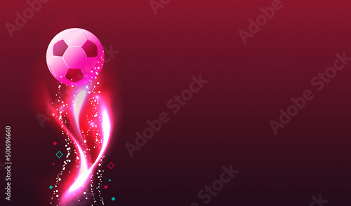 Abstract game trophy, award banner, soccer cup