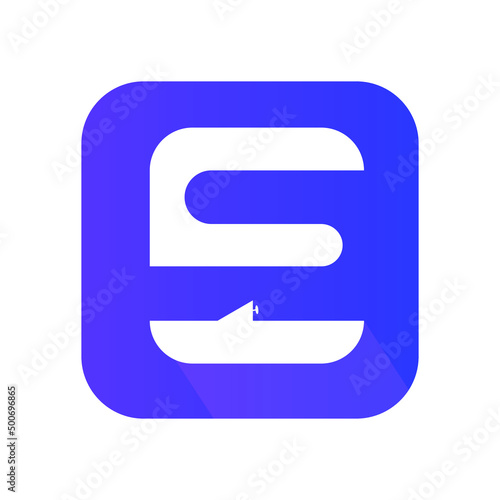 Boal Club E Lettering Logo Design