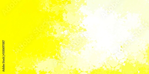 Light Yellow vector texture with random triangles.
