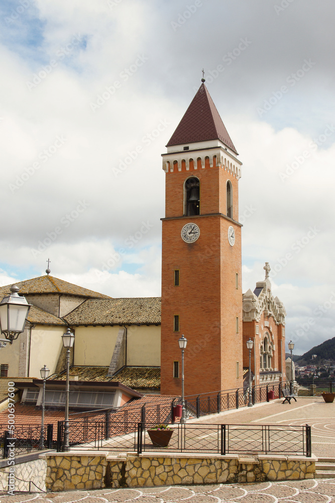 Rivisondoli - The Church of San Nicola di Bari symbol of the small village - Abruzzo - Italy