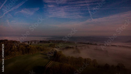 Matin brumeux sur la valllée