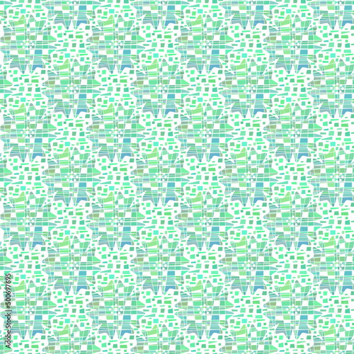seamless abstract pattern in green and blue tones. motley background. colorful cover, print.