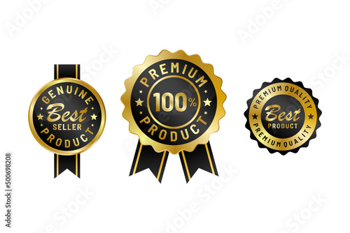 Premium product badge label