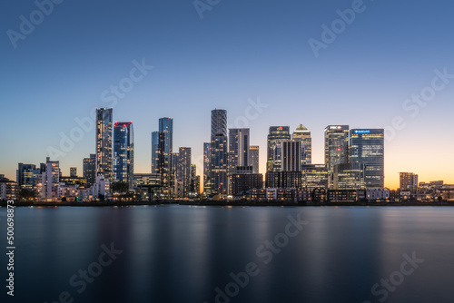 Canary Wharf at Night © Ross
