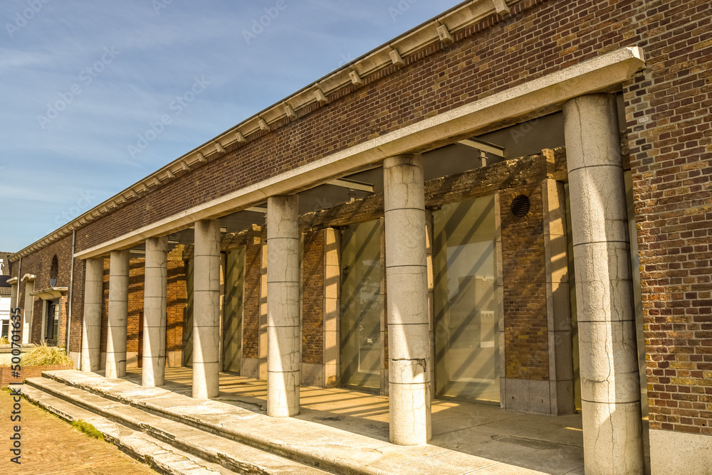 Den Helder, Netherlands, April 2022. The German officers' quarters from World War II in Huisduinen.