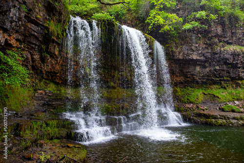 Sgwd yr Eira Waterfall, Bannau Brycheiniog (Brecon Beacons) National Park Central Wales
