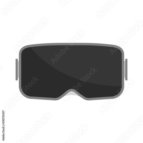 VR glasses headset. Virtual reality helmet. Vector stock illustration. Isolated eps10.