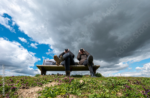 Vogelsspotten op het eiland Tiengemeten