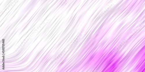 Light Purple vector background with bent lines.