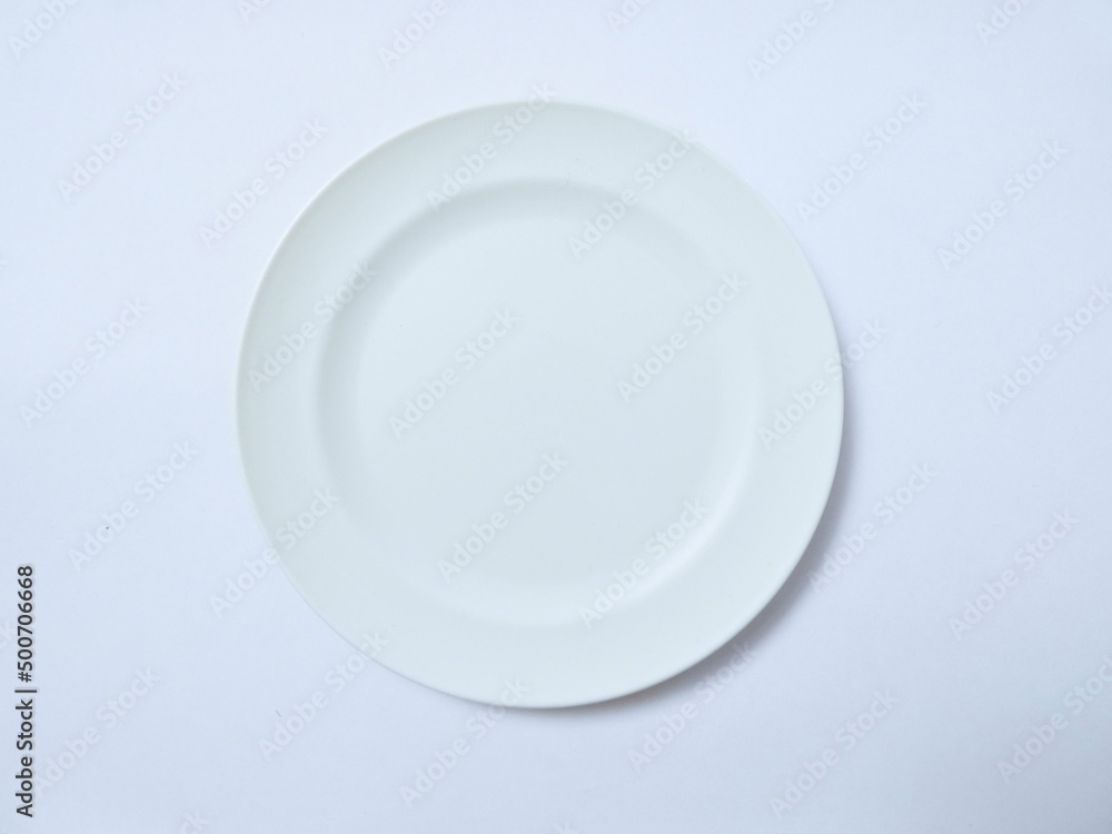 empty white plate empty white plate