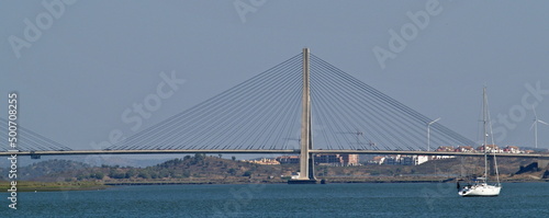 Fototapeta Naklejka Na Ścianę i Meble -  Puente Internacional de Guardiana in Ayamonte between Portugal and Spain