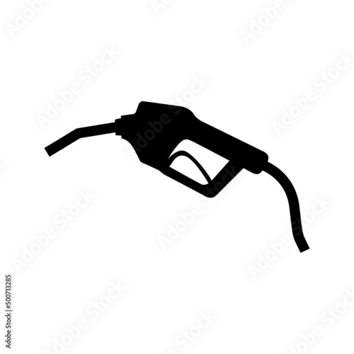 Gas station icon, nozzle isolated logo vector, pump gasoline design, oil power energy symbol