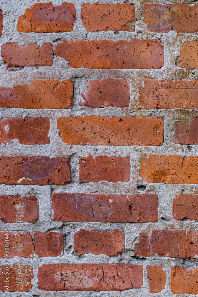 Obraz premium background or texture in the form of vertical brickwork