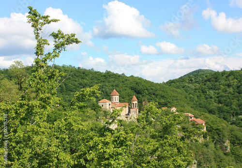 Monastery of Mozameta near Kutaisi, Imeretinsky region of Georgia photo