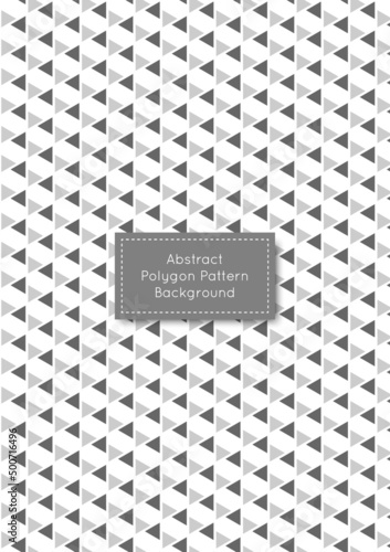 Abstract simple polygon pattern background, pairs of triangle style, grey color tone 
