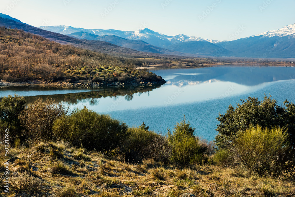 Fototapeta premium Embalse de La Pinilla. Madrid.