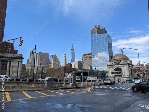 Overview of Downtown Manhattan from tje Lower East Side, New York - April 2022 photo