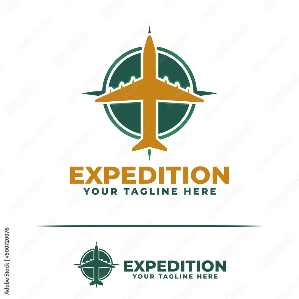 Creative logo design for expedition, expedition logo design template