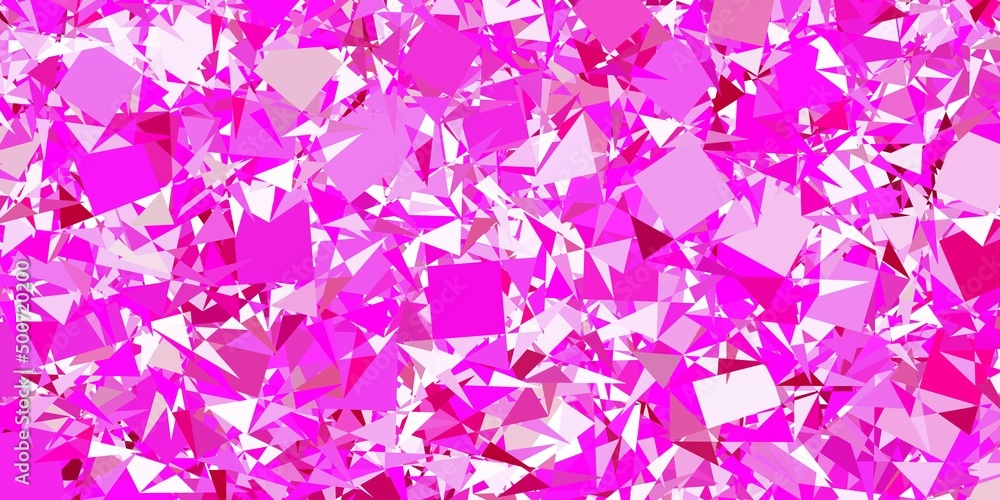 Light Pink vector backdrop with triangles, lines. Light Pink vector backdrop with triangles, lines.