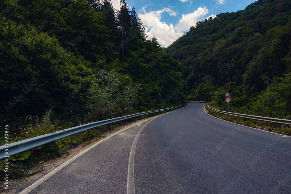 road in mountains