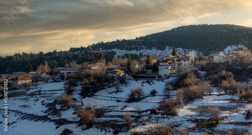 sunrise over the mountains
