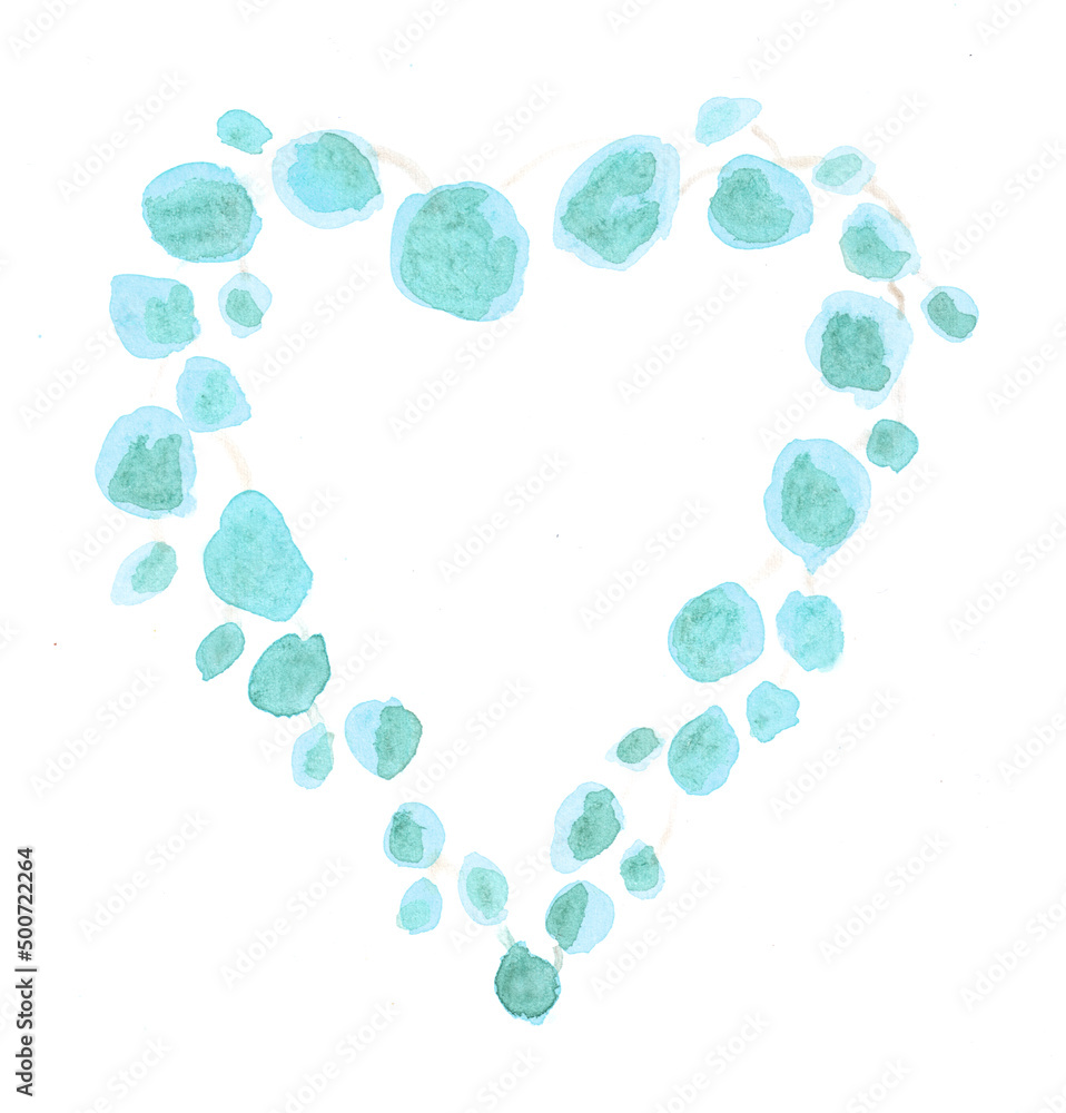 Eucalyptus leaves on a heart shaped branch, plant. Watercolor hand drawing illustration. Color art modern Eucalyptus leaves on a heart shaped branch, plant. Watercolor hand drawing illustration. Color art modern