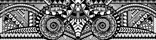 Abstract Polynesian ethnic pattern