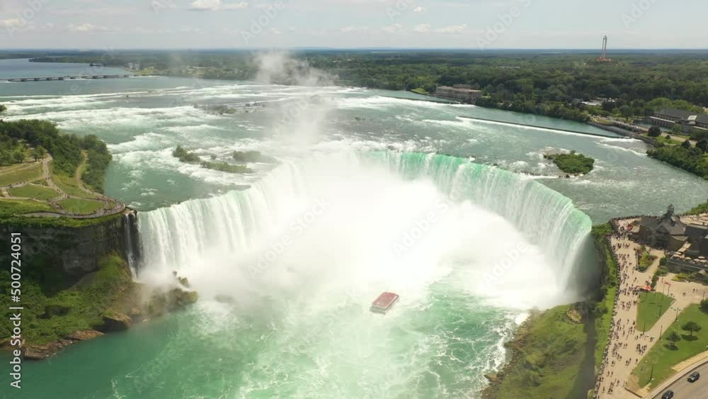 Aerial view of Niagara Falls, Niagara, United States. Aerial view of Niagara Falls, Niagara, United States.