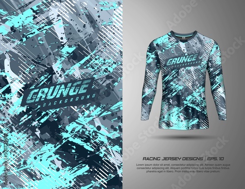 Tshirt abstract grunge background for extreme sport jersey team, soccer, motocross, car racing, cycling, fishing, diving, leggings, gaming

