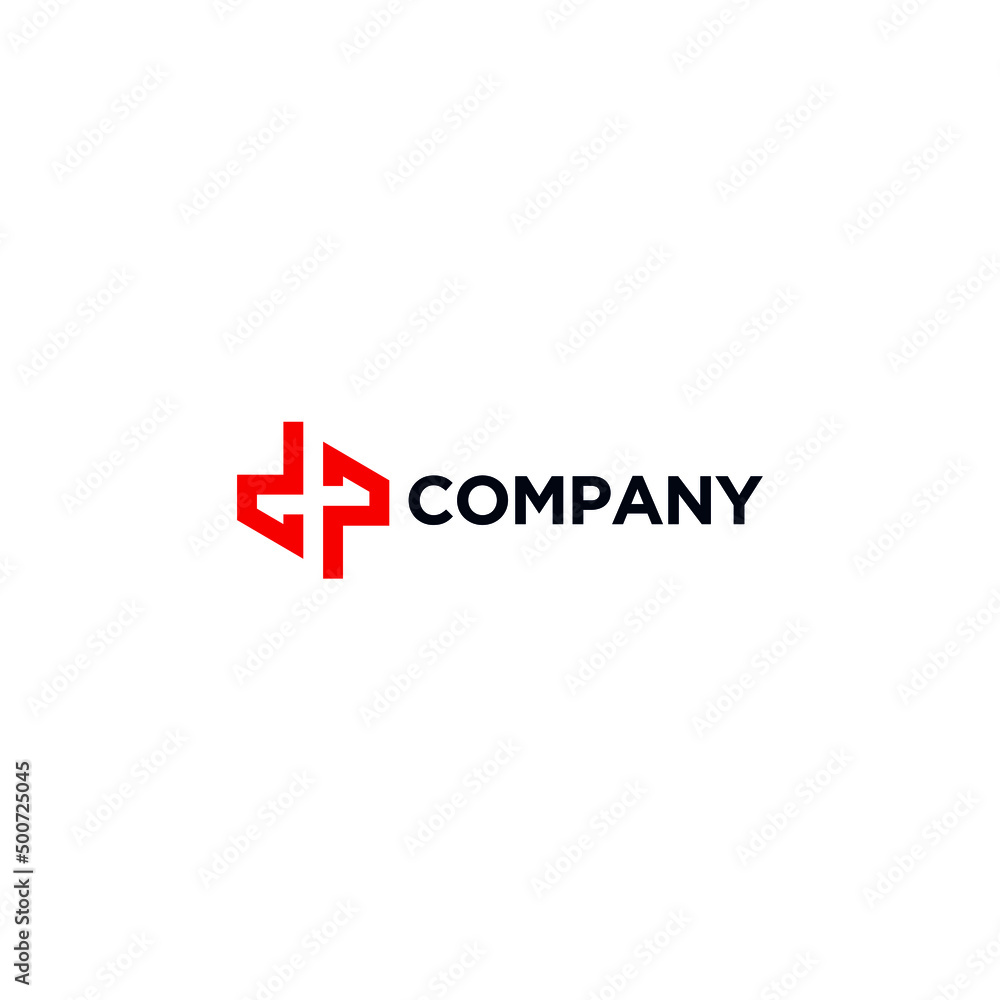 DP letter logo with abstract and modern design concept for brand identity DP letter logo with abstract and modern design concept for brand identity