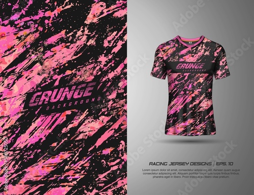 Tshirt abstract grunge background for extreme sport jersey team, soccer, motocross, car racing, cycling, fishing, diving, leggings, gaming
