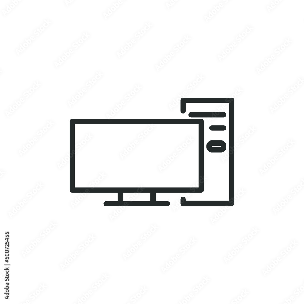 simple vector icon computer editable. isolated on white background. simple vector icon computer editable. isolated on white background.