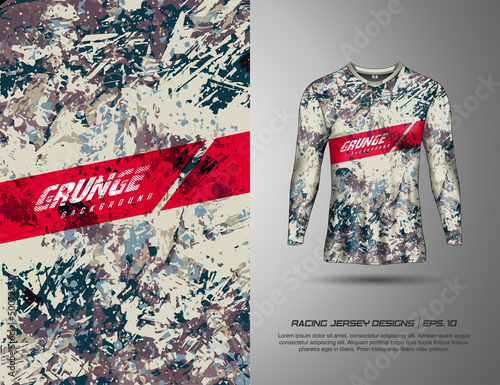 Tshirt abstract grunge background for extreme sport jersey team, soccer, motocross, car racing, cycling, fishing, diving, leggings, gaming
