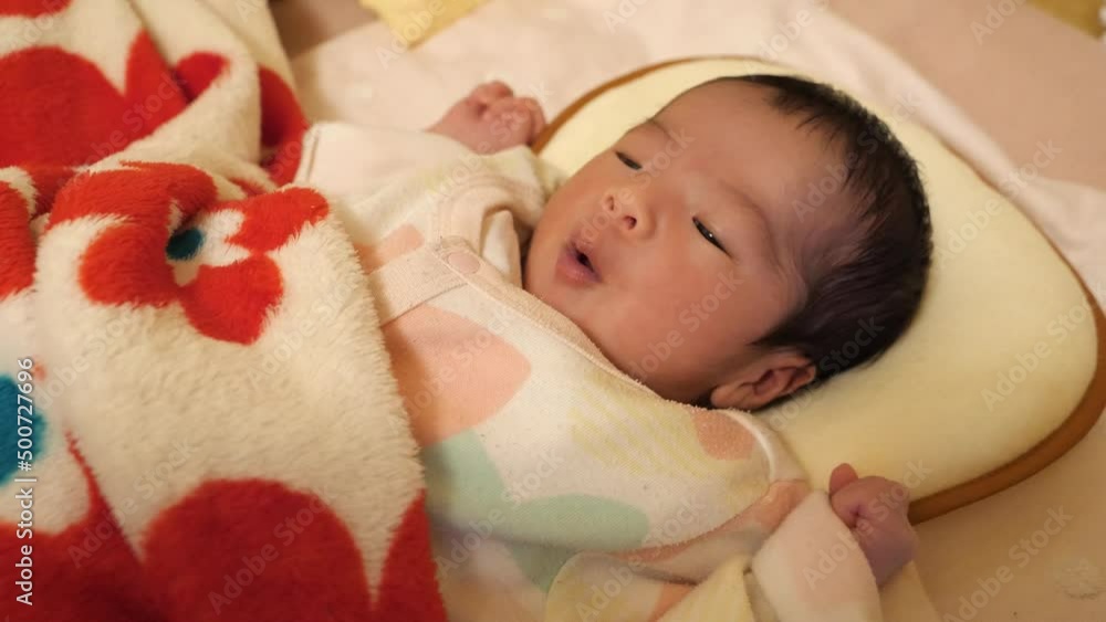 A Japanese baby with hiccups