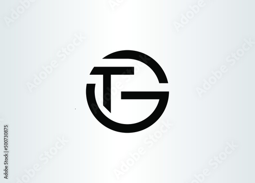 Alphabet letters monogram icon logo GT or TG