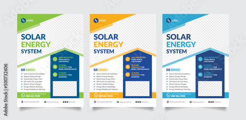 Solar Energy System Flyer Design Template
