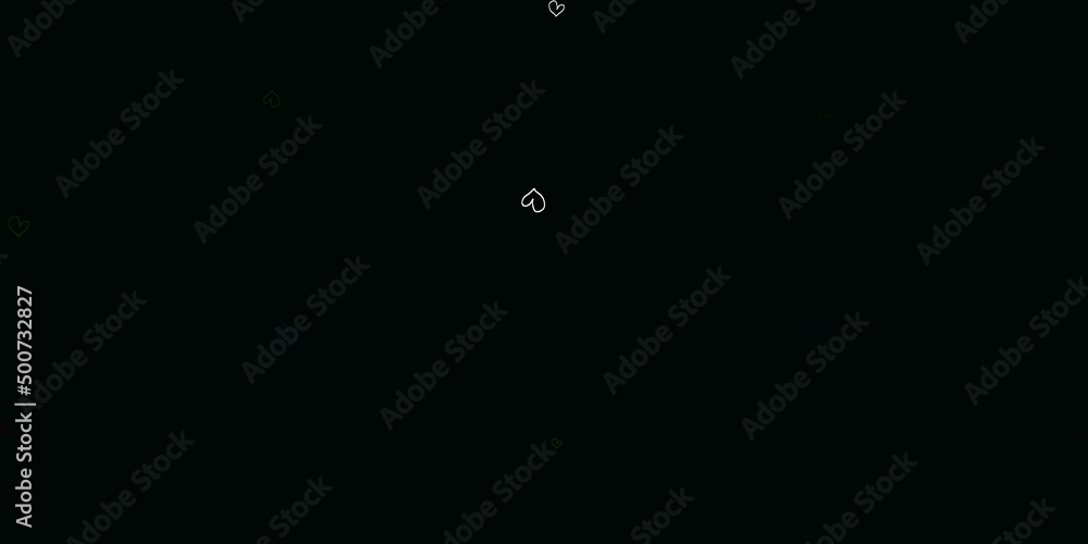 Light Green vector backdrop with sweet hearts. Light Green vector backdrop with sweet hearts.
