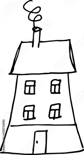 The house is multi-storey