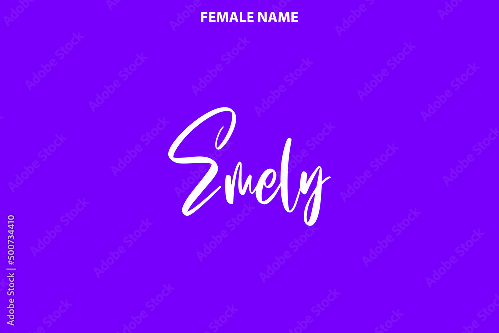 Emely Girl Name Alphabetical Text
on Purple Background Emely Girl Name Alphabetical Text
on Purple Background